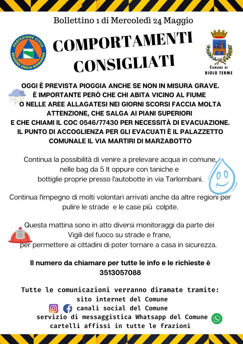 Bollettino 1 del 24 maggio 2023
