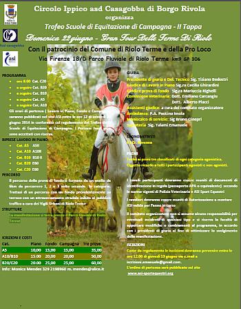 II tappa del Trofeo Scuole di Equitazione di Campagna
