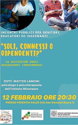 Incontro pubblico 'Soli, connessi o dipendenti'