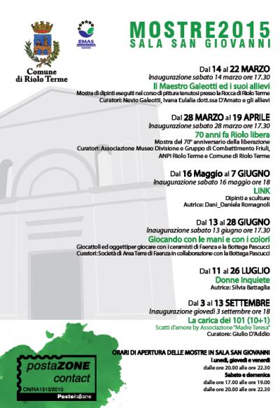 Mostre 2015 - Sala San Giovanni