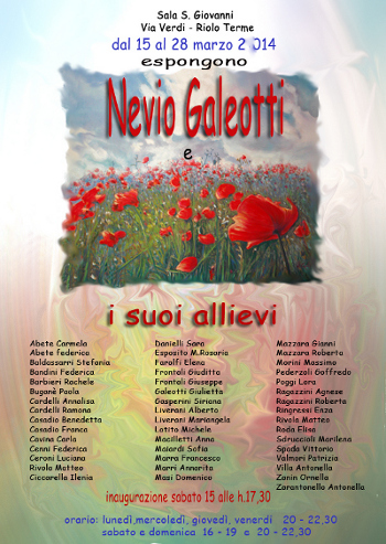 Nevio Galeotti e i suoi allievi