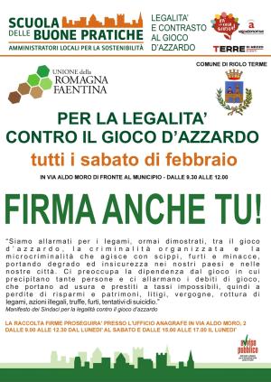 Riolo contro il gioco d'azzardo